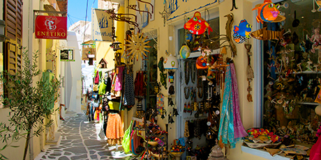 Shopping på Naxos